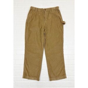 Regeneration Tan Corduroy Button Fly Straight Leg Pants Size 11 / 30